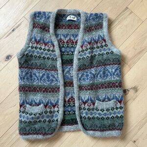 Vintage Multicolor Wool Vest